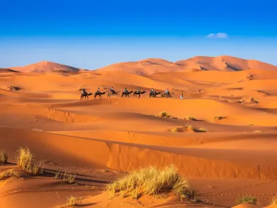 Chegaga Dunes tour from Marrakech — vast desert landscape