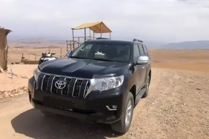 Agafay Desert day trip from Marrakech — rocky desert landscape and camel ride